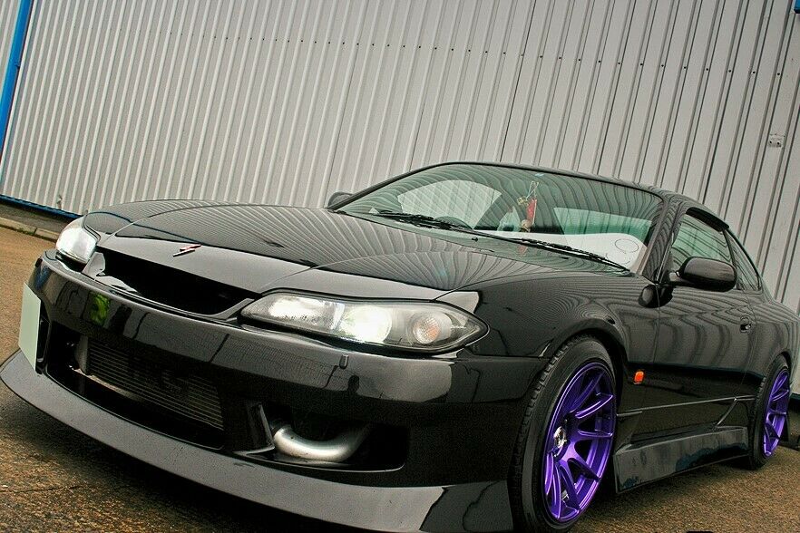 Unpainted Boot LIP SPOILERS Nissan Silvia s15 - Mattel Black