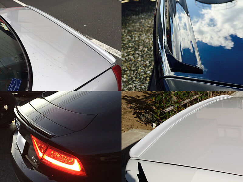 UNPAINTED Boot LIP SPOILER for NISSAN SKYLINE GTS R31 -1980S - MATTE BLACK