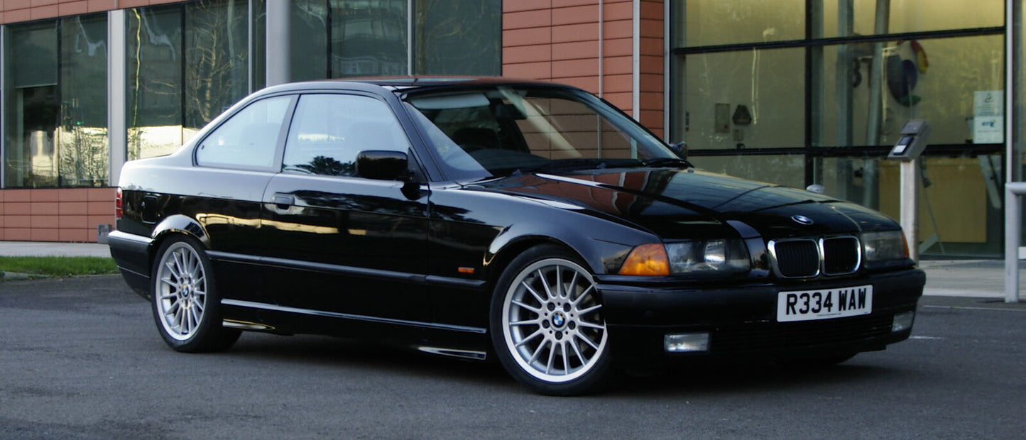 Boot Lip Spoiler for BMW 3 E36 Coupe MATTE BLACK (UNPAINTED)
