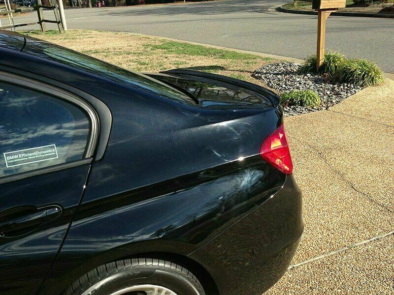 PAINTED S STYLE TRUNK LIP SPOILER FOR BMW 3 SERIES F30 2012-2018 - BLACK (475)