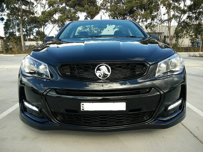 PAINTED HOLDEN VE SS SEDAN REAR WINDOW SPOILER - Phantom Black (690F )