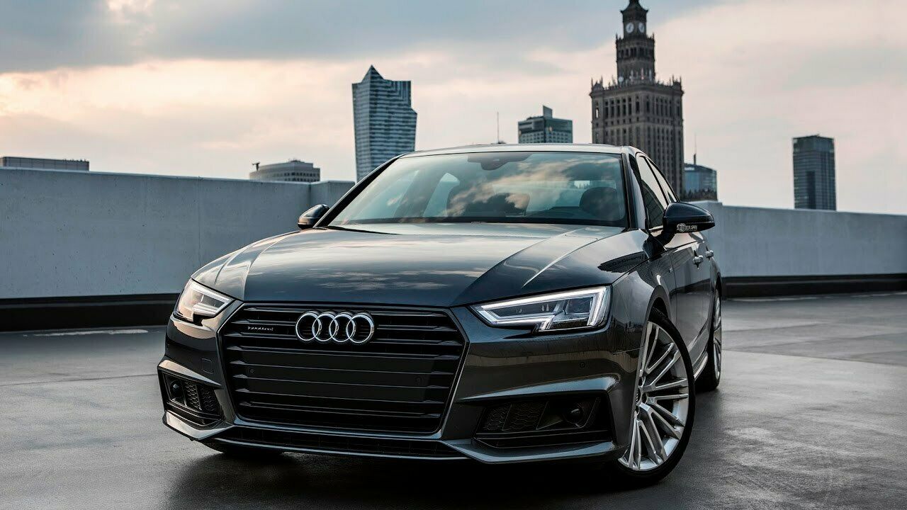 Rear Boot Lip Spoiler for Audi A4 B9 2017-2020 REAR BOOT SPOILER - MATTE BLACK