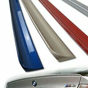 Painted Trunk lip spoiler for BMW E46 Sedan Coupe - Orient Blue Metallic #317