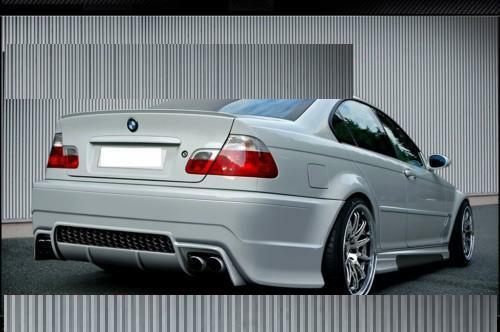 Trunk Lip Spoiler for BMW E46 Unpainted