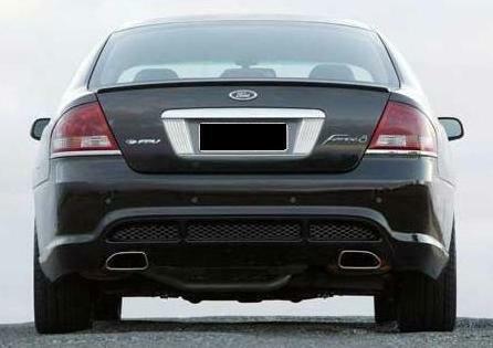 PAINTED UNIVERSAL Boot LIP SPOILER 1.1 Meter  - GLOSS BLACK