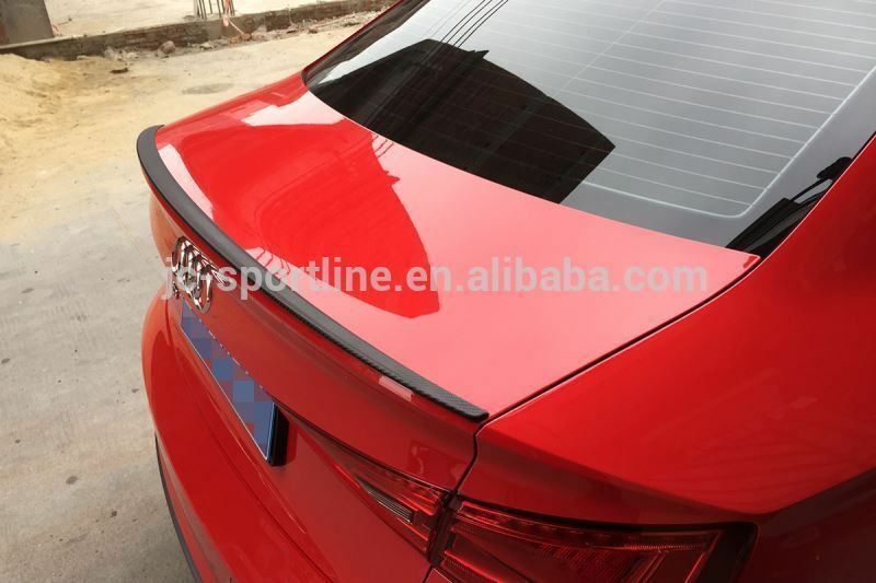 Boot Lip Spoiler for Audi A3 S3 8V 2014-2017 4WD Painted