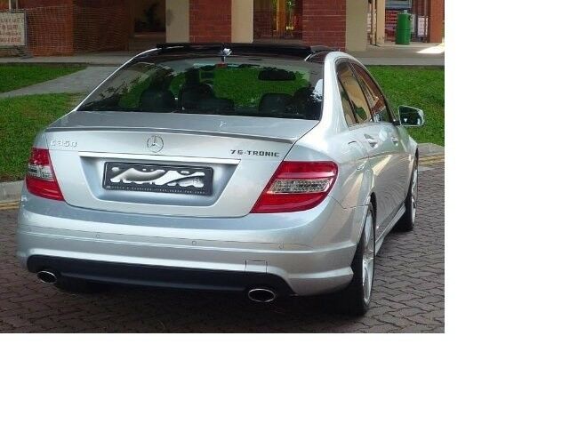 PAINTED TRUNK LIP SPOILER for MERCEDES-BENZ W204 - IRIDIUM SILVER #775