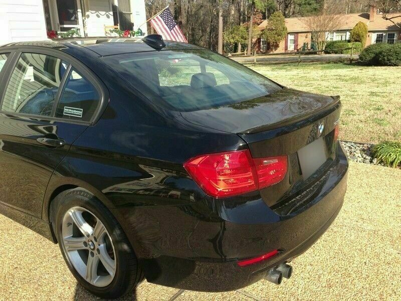 PAINTED S STYLE TRUNK LIP SPOILER FOR BMW 3 SERIES F30  2012-2018 - BLACK (475)