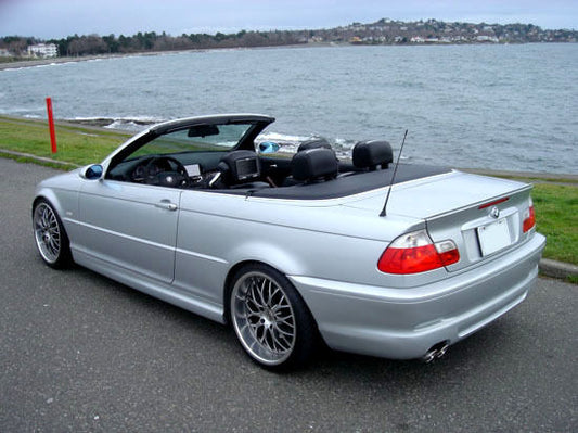 Trunk Lip Spoiler for BMW E46 Convertible Unpainted